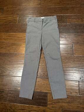 Kenar Black and White Houndstooth Slim Fit Dress Pants Size 6